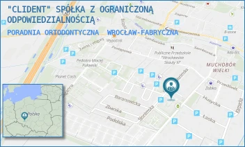 PORADNIA ORTODONTYCZNA - "CLIDENT" SPÓŁKA Z OGRANICZONĄ ODPOWIEDZIALNOŚCIĄ - UL. STANISŁAWA KUNICKIEGO 35A,  WROCŁAW-FABRYCZNA