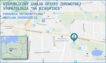 PORADNIA ORTODONTYCZNA - NIEPUBLICZNY ZAKŁAD OPIEKI ZDROWOTNEJ STOMATOLOGIA "NA BISKUPINIE" - UL. KAROLA OLSZEWSKIEGO 21,  WROCŁAW-ŚRÓDMIEŚCIE