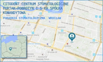 PORADNIA STOMATOLOGICZNA - CITODENT CENTRUM STOMATOLOGICZNE FURTAK-POBROTYN I S-KA SPÓŁKA KOMANDYTOWA - UL. GEN. JANA HENRYKA DĄBROWSKIEGO 40/133,  WROCŁAW
