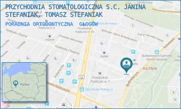 PORADNIA ORTODONTYCZNA - PRZYCHODNIA STOMATOLOGICZNA S.C. JANINA STEFANIAK, TOMASZ STEFANIAK - UL. STANISŁAWA MONIUSZKI 9,  GŁOGÓW