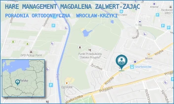 PORADNIA ORTODONTYCZNA - HARE MANAGEMENT MAGDALENA ZALWERT-ZAJĄC - UL. SKARBOWCÓW 122B,  WROCŁAW-KRZYKI