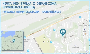 PORADNIA DERMATOLOGICZNA - ŚWIAT ZDROWIA OPERATOR MEDYCZNY SPÓŁKA Z OGRANICZONĄ ODPOWIEDZIALNOŚCIĄ - UL. WŁADYSŁAWA ORKANA 6 D/E/F,  SKIERNIEWICE