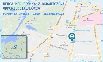 PORADNIA OKULISTYCZNA - ŚWIAT ZDROWIA OPERATOR MEDYCZNY SPÓŁKA Z OGRANICZONĄ ODPOWIEDZIALNOŚCIĄ - UL. WŁADYSŁAWA STANISŁAWA REYMONTA 31,  SKIERNIEWICE