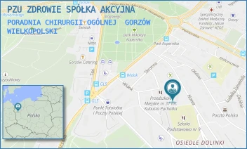 PORADNIA CHIRURGII OGÓLNEJ - PZU ZDROWIE SPÓŁKA AKCYJNA - UL. NOWA 5,  GORZÓW WIELKOPOLSKI
