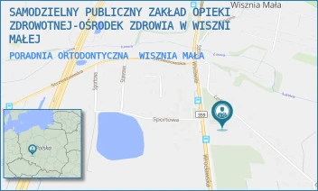 PORADNIA ORTODONTYCZNA - SAMODZIELNY PUBLICZNY ZAKŁAD OPIEKI ZDROWOTNEJ-OŚRODEK ZDROWIA W WISZNI MAŁEJ - UL. WROCŁAWSKA 4A,  WISZNIA MAŁA