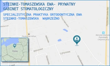 SPECJALISTYCZNA PRAKTYKA ORTODONTYCZNA EWA STEINKE-TOMASZEWSKA - STEINKE-TOMASZEWSKA EWA- PRYWATNY GABINET STOMATOLOGICZNY - 750-LECIA WĄBRZEŹNA 3,  WĄBRZEŹNO