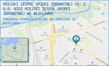 PORADNIA STOMATOLOGICZNA KILIŃSKIEGO 16 - MIEJSKI ZESPÓŁ OPIEKI ZDROWOTNEJ SP. Z O.O. NZOZ MIEJSKI ZESPÓŁ OPIEKI ZDROWOTNEJ WE WŁOCŁAWKU - KILIŃSKIEGO 16(2),  WŁOCŁAWEK