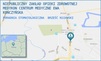 PORADNIA STOMATOLOGICZNA - NIEPUBLICZNY ZAKŁAD OPIEKI ZDROWOTNEJ MEDYKON CENTRUM MEDYCZNE EWA KOŃCZYŃSKA - KOLEJOWA 20,  BRZEŚĆ KUJAWSKI