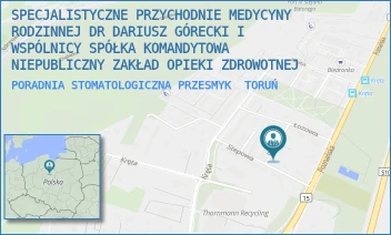 PORADNIA STOMATOLOGICZNA PRZESMYK - SPECJALISTYCZNE PRZYCHODNIE MEDYCYNY RODZINNEJ DR DARIUSZ GÓRECKI I WSPÓLNICY SPÓŁKA KOMANDYTOWA NIEPUBLICZNY ZAKŁAD OPIEKI ZDROWOTNEJ - PRZESMYK 2/4,  TORUŃ