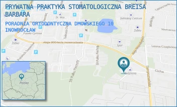 PORADNIA ORTODONTYCZNA DMOWSKIEGO 10 - PRYWATNA PRAKTYKA STOMATOLOGICZNA BREISA BARBARA - ROMANA DMOWSKIEGO 10,  INOWROCŁAW