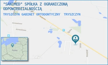 TRYSZCZYN GABINET ORTODONTYCZNY - "SANIMED" SPÓŁKA Z OGRANICZONĄ ODPOWIEDZIALNOŚCIĄ - WIOSENNA 2,  TRYSZCZYN