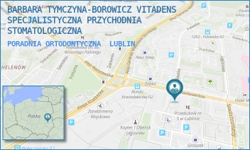 PORADNIA ORTODONTYCZNA - BARBARA TYMCZYNA-BOROWICZ VITADENS SPECJALISTYCZNA PRZYCHODNIA STOMATOLOGICZNA - RACŁAWICKIE 44A./U1,  LUBLIN