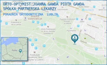 PORADNIA ORTODONTYCZNA - ORTO-OPTYMIST JOANNA GAWDA PIOTR GAWDA SPÓŁKA PARTNERSKA LEKARZY - JANA SAWY 9/2,  LUBLIN