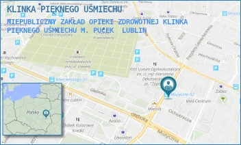 NIEPUBLICZNY ZAKŁAD OPIEKI ZDROWOTNEJ KLINKA PIĘKNEGO UŚMIECHU M. PUCEK - KLINKA PIĘKNEGO UŚMIECHU - NARUTOWICZ 68,  LUBLIN