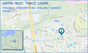 PORADNIA ORTODONTYCZNA KRÓLOWEJ JADWIGI - CORTEN MEDIC TOMASZ SIKORA - KRÓLOWEJ JADWIGI 21/4,  RADOM