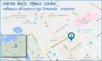 PORADNIA ORTODONTYCZNA ŻYRARDÓW - CORTEN MEDIC TOMASZ SIKORA - GABRIELA NARUTOWICZA 35,  ŻYRARDÓW