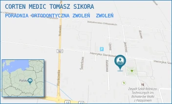 PORADNIA ORTODONTYCZNA ZWOLEŃ - CORTEN MEDIC TOMASZ SIKORA - SIENKIEWICZA 19,  ZWOLEŃ