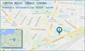 PORADNIA ORTODONTYCZNA RADOM - CORTEN MEDIC TOMASZ SIKORA - BELINY PRAZMOWSKIEGO 33 A,  RADOM