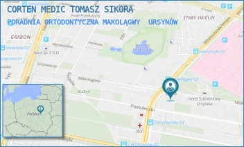 PORADNIA ORTODONTYCZNA MAKOLĄGWY - CORTEN MEDIC TOMASZ SIKORA - MAKOLĄGWY 21/U-4,  URSYNÓW