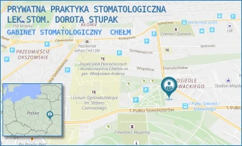 GABINET STOMATOLOGICZNY - PRYWATNA PRAKTYKA STOMATOLOGICZNA LEK.STOM. DOROTA STUPAK - JULIUSZA SŁOWACKIEGO 33,  CHEŁM