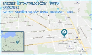 GABINET STOMATOLOGICZNY ROMAN KRYSIŃSKI - GABINET  STOMATOLOGICZNY  ROMAN  KRYSIŃSKI - 1-GO  MAJA 3/.,  KOCK