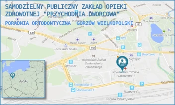 PORADNIA ORTODONTYCZNA - SAMODZIELNY PUBLICZNY ZAKŁAD OPIEKI ZDROWOTNEJ "PRZYCHODNIA DWORCOWA" - UL. DWORCOWA 4,  GORZÓW WIELKOPOLSKI