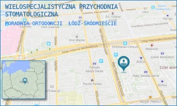 PORADNIA ORTODONCJI - WIELOSPECJALISTYCZNA PRZYCHODNIA STOMATOLOGICZNA - AL. TADEUSZA KOŚCIUSZKI 106/116,  ŁÓDŹ-ŚRÓDMIEŚCIE