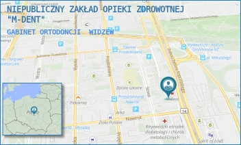 GABINET ORTODONCJI - NIEPUBLICZNY ZAKŁAD OPIEKI ZDROWOTNEJ "M-DENT" - UL. KOPCIŃSKIEGO 69/71,  WIDZEW