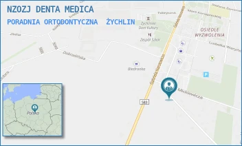 PORADNIA ORTODONTYCZNA - NZOZJ DENTA MEDICA - UL. JULIUSZA SŁOWACKIEGO 1,  ŻYCHLIN