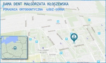 PORADNIA ORTODONTYCZNA - DAMA DENT MAŁGORZATA KŁOSZEWSKA - UL. OGNISKOWA 16,  ŁÓDŹ-GÓRNA