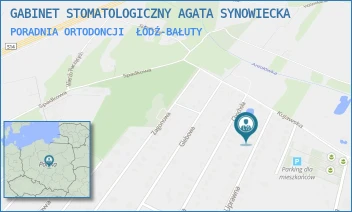 PORADNIA ORTODONCJI - GABINET STOMATOLOGICZNY AGATA SYNOWIECKA - UL. UPRAWNA 96,  ŁÓDŹ-BAŁUTY