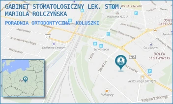 PORADNIA ORTODONTYCZNA - GABINET STOMATOLOGICZNY LEK. STOM. MARIOLA ROLCZYŃSKA - UL. PARTYZANTÓW 11A,  KOLUSZKI