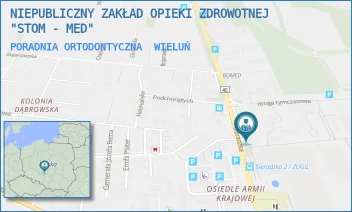 PORADNIA ORTODONTYCZNA - NIEPUBLICZNY ZAKŁAD OPIEKI ZDROWOTNEJ "STOM - MED" - UL. SIERADZKA 56,  WIELUŃ