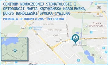 PORADNIA ORTODONTYCZNA - CENTRUM NOWOCZESNEJ STOMATOLOGII I ORTODONCJI MARTA KRZYWAŃSKA-KAROLEWSKA, BORYS KAROLEWSKI SPÓŁKA CYWILNA - UL. ŁĄKOWA 3,  BEŁCHATÓW