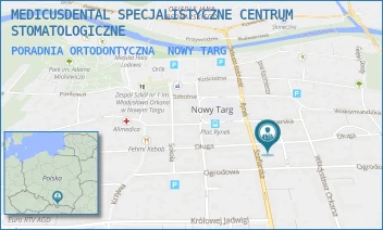 PORADNIA ORTODONTYCZNA - MEDICUSDENTAL SPECJALISTYCZNE CENTRUM STOMATOLOGICZNE - UL. DŁUGA 100,  NOWY TARG