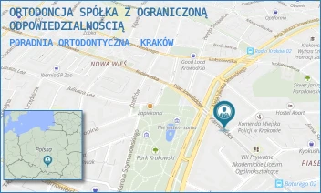 PORADNIA ORTODONTYCZNA - ORTODONCJA SPÓŁKA Z OGRANICZONĄ ODPOWIEDZIALNOŚCIĄ - UL. KARMELICKA 55,  KRAKÓW