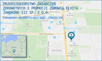 PORADNIA REUMATOLOGICZNA - PRZEDSIĘBIORSTWO ŚWIADCZEŃ ZDROWOTNYCH I PROMOCJI ZDROWIA ELVITA - JAWORZNO III SP. Z O.O. - UL. CHEMIKÓW 5,  OŚWIĘCIM