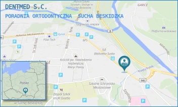 PORADNIA ORTODONTYCZNA - DENTMED S.C. - UL. JÓZEFA PIŁSUDSKIEGO 45,  SUCHA BESKIDZKA