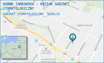 GABINET STOMATOLOGICZNY - HANNA TARKOWSKA - KOZIAK GABINET STOMATOLOGICZNY - NARUTOWICZA 14,  SIEDLCE