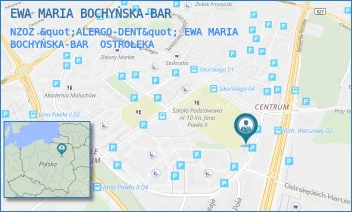 NZOZ "ALERGO-DENT" EWA MARIA BOCHYŃSKA-BAR - EWA MARIA BOCHYŃSKA-BAR - MADALIŃSKIEGO 27/49,  OSTROŁĘKA