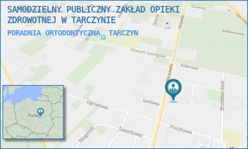 PORADNIA ORTODONTYCZNA - SAMODZIELNY PUBLICZNY ZAKŁAD OPIEKI ZDROWOTNEJ W TARCZYNIE - WARSZAWSKA 42,  TARCZYN