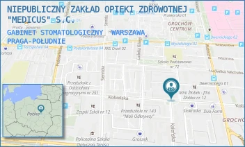 GABINET STOMATOLOGICZNY - NIEPUBLICZNY ZAKŁAD OPIEKI ZDROWOTNEJ "MEDICUS" S.C. - KOBIELSKA 62,  WARSZAWA PRAGA-POŁUDNIE