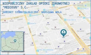 GABINET STOMATOLOGICZNY - NIEPUBLICZNY ZAKŁAD OPIEKI ZDROWOTNEJ "MEDICUS" S.C. - CHMIELNA 100,  WARSZAWA WOLA