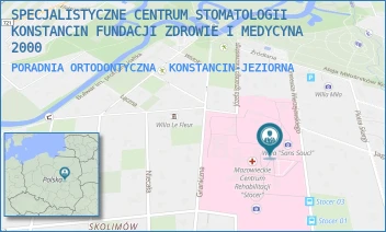 PORADNIA ORTODONTYCZNA - SPECJALISTYCZNE CENTRUM STOMATOLOGII KONSTANCIN FUNDACJI ZDROWIE I MEDYCYNA 2000 - WIERZEJEWSKIEGO 12,  KONSTANCIN-JEZIORNA