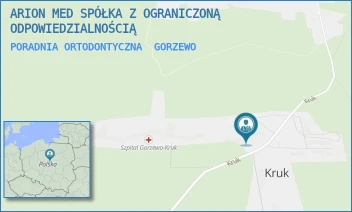 PORADNIA ORTODONTYCZNA - ARION MED SPÓŁKA Z OGRANICZONĄ ODPOWIEDZIALNOŚCIĄ - KRUK 5/;,  GORZEWO