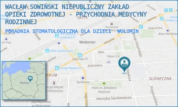 PORADNIA STOMATOLOGICZNA DLA DZIECI - WACŁAW SOWIŃSKI NIEPUBLICZNY ZAKŁAD OPIEKI ZDROWOTNEJ - PRZYCHODNIA MEDYCYNY RODZINNEJ - MICKIEWICZA 12A,  WOŁOMIN