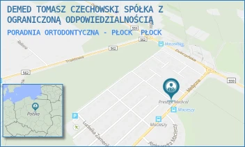 PORADNIA ORTODONTYCZNA - PŁOCK - DEMED TOMASZ CZECHOWSKI SPÓŁKA Z OGRANICZONĄ ODPOWIEDZIALNOŚCIĄ - MEDYCZNA 8/210,  PŁOCK