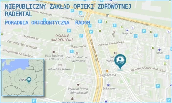 PORADNIA ORTODONTYCZNA - NIEPUBLICZNY ZAKŁAD OPIEKI ZDROWOTNEJ RADENTAL - DASZYŃSKIEGO 3,  RADOM