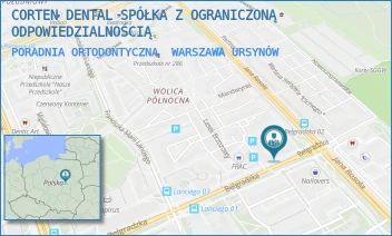 PORADNIA ORTODONTYCZNA - CORTEN DENTAL SPÓŁKA Z OGRANICZONĄ ODPOWIEDZIALNOŚCIĄ - BELGRADZKA 4/U10,  WARSZAWA URSYNÓW