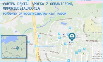 PORADNIA ORTODONTYCZNA RA-KJA - CORTEN DENTAL SPÓŁKA Z OGRANICZONĄ ODPOWIEDZIALNOŚCIĄ - KRÓLOWEJ JADWIGI 21,  RADOM